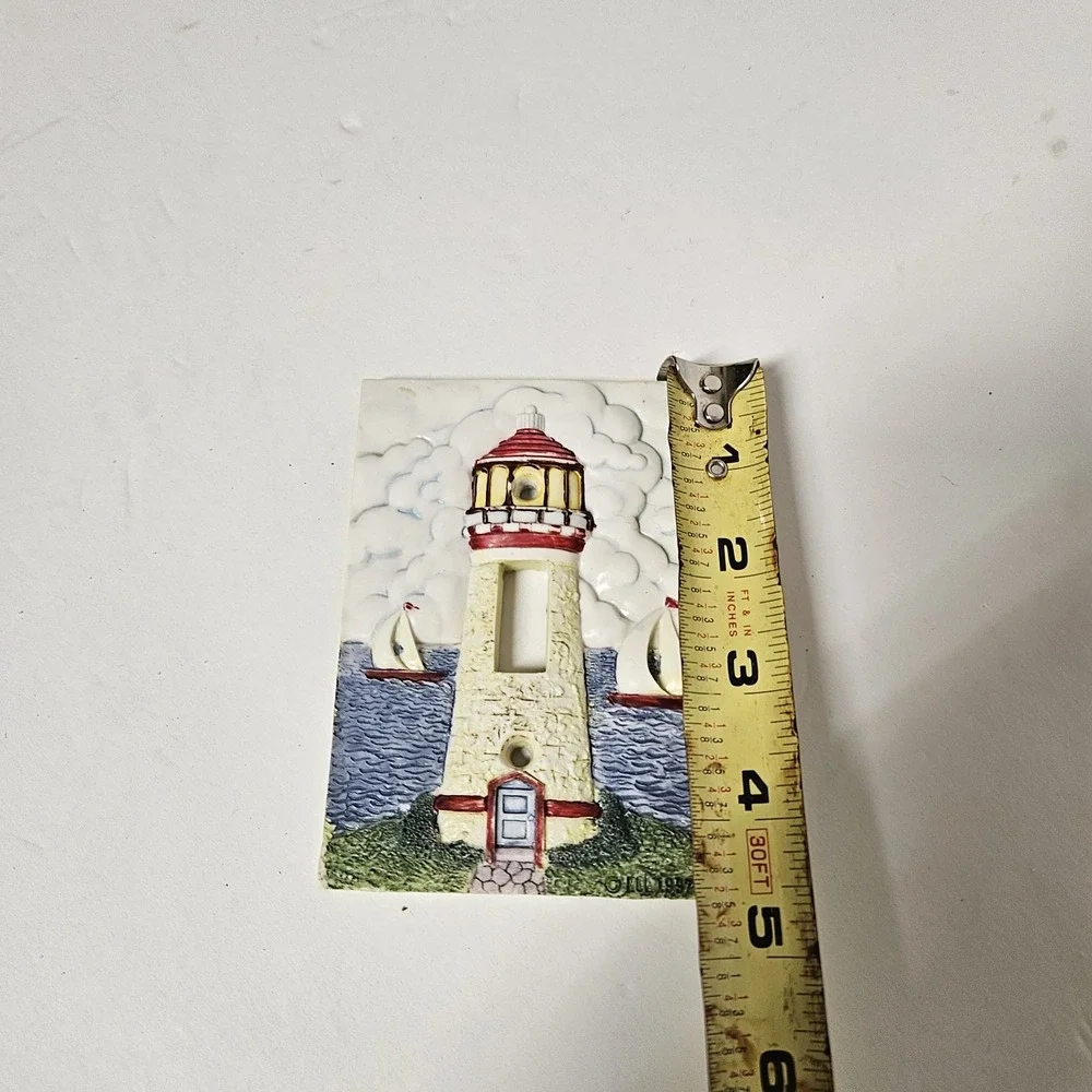 Light House Theme Single Light Switch Cover Wall Plate Apx‎ 4.5